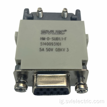 9Pin D-SUB kọmpat oké ọrụ njikọ njikọ modular